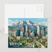 Carte Postale Skyline États-Unis (Devant / Derrière)