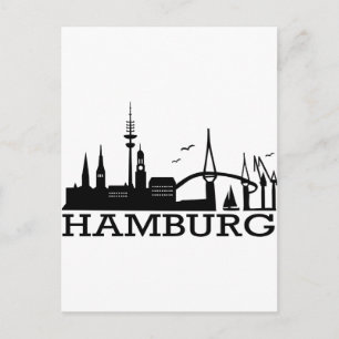 Carte Postale Skyline Hamburg
