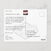 Carte Postale Skyline Las Vegas du désert (Dos)