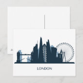 Carte Postale Skyline London City (Devant / Derrière)