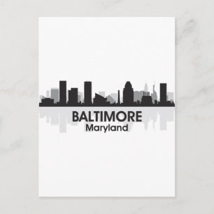 Carte Postale Skyline Maryland Baltimore