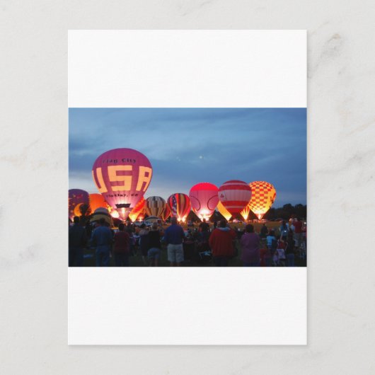 Carte Postale skyline montgolfière (Devant)