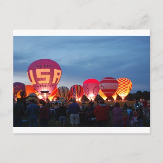 Carte Postale skyline montgolfière (Devant)
