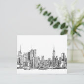 Carte postale Skyline New York (Debout devant)