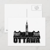 Carte Postale Skyline Ottawa (Devant / Derrière)
