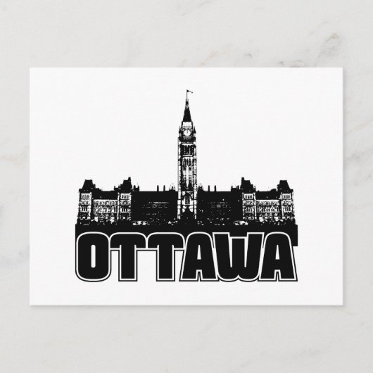 Carte Postale Skyline Ottawa (Devant)