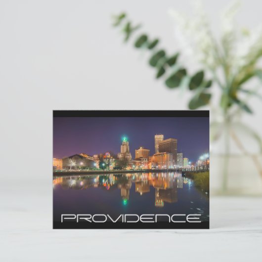 Carte Postale Skyline Providence Rhode Island (Debout devant)