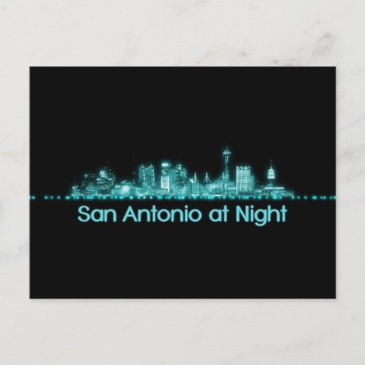 Carte Postale Skyline San Antonio (Devant)