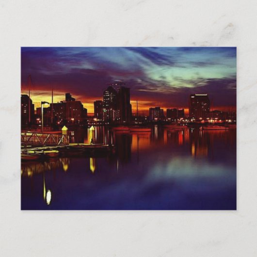 Carte Postale Skyline San Diego (Devant)