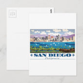 Carte Postale Skyline San Diego (Devant / Derrière)