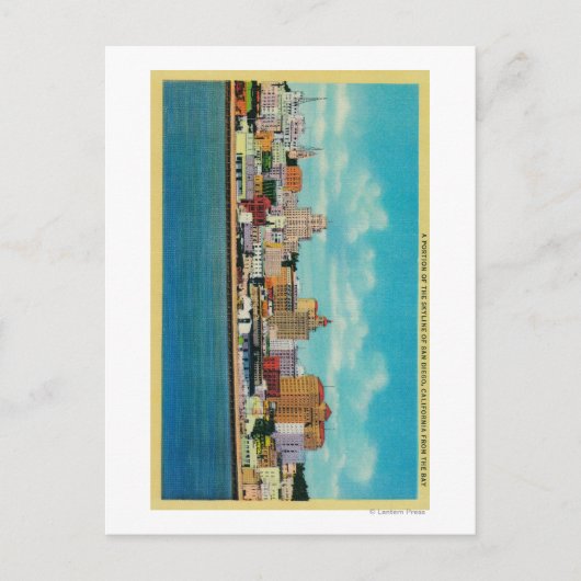 Carte Postale Skyline San Diego de BaySan Diego, CA (Devant)