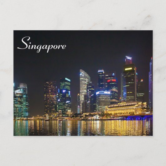 Carte Postale Skyline Singapour pittoresque (Devant)