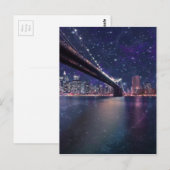 Carte Postale Skyline Spacey Manhattan (Devant / Derrière)