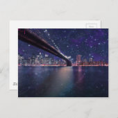 Carte Postale Skyline Spacey Manhattan (Devant / Derrière)
