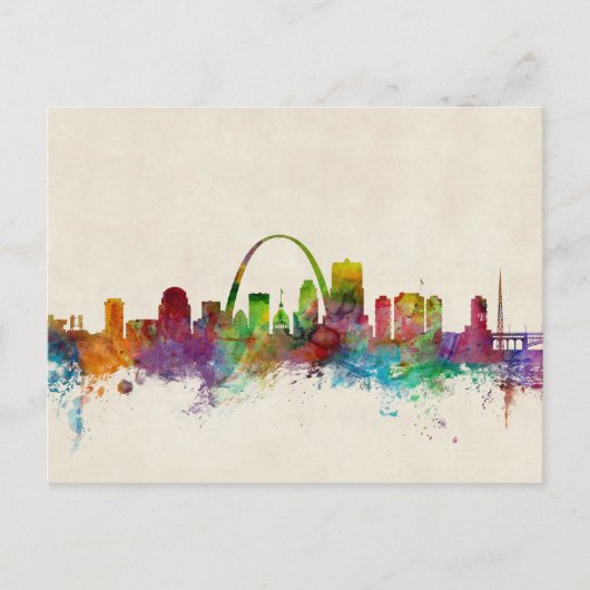 Carte Postale Skyline St Louis Missouri (Devant)