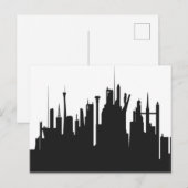 Carte Postale Skyline urbain futuriste (Devant / Derrière)