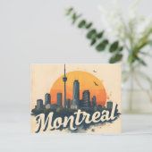 Carte Postale Skyline Vintage Montréal Canada (Debout devant)