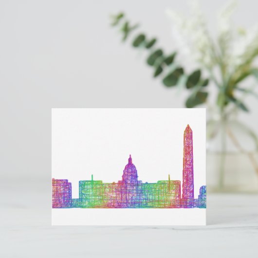 Carte Postale Skyline Washington DC (Debout devant)