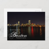 Carte postale Skyline Waterfront Boston Massachuse (Devant / Derrière)