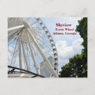 Carte Postale Skyview Ferris Wheel Atlanta, Géorgie