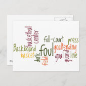 Carte Postale Slam Dunk Dreams : Basketball - Jeu des Champions (Devant / Derrière)