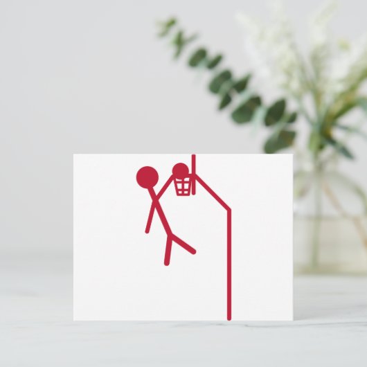 Carte Postale slam dunk dunking (Debout devant)