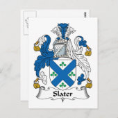 Carte Postale Slater Family Crest (Devant / Derrière)