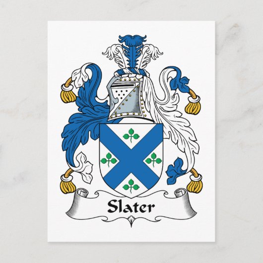 Carte Postale Slater Family Crest (Devant)