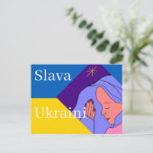 Carte Postale Slava Ukraini (Debout devant)