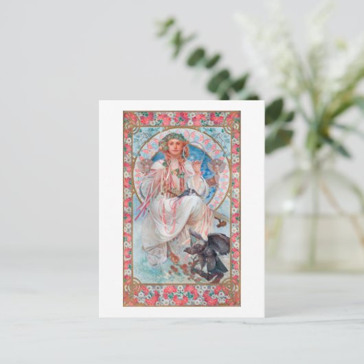 Carte Postale Slavia, Mucha (Debout devant)