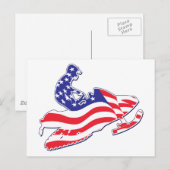 Carte Postale Sledder patriotique (Devant / Derrière)