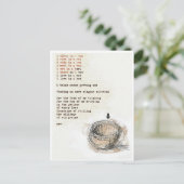 Carte Postale Sleep In A Box Art Poetry Postcard (Debout devant)