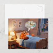 Carte Postale Sleeping Crab Dreaming Of Wealth And Treasure (Devant / Derrière)