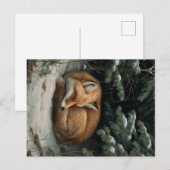 Carte Postale Sleeping Fox in Winter Forest (Devant / Derrière)