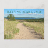 Carte Postale Sleepy Bear Trail Lake Supérieur, Dunes d'Ours Sle (Devant)