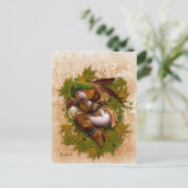 Carte postale Sleepy Brownie (Debout devant)