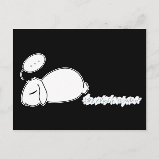 Carte postale Sleepy Bunny Stewie (Devant)