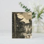 Carte Postale Sleepy Hollow : Un Horseman de grandes dimensions (Debout devant)