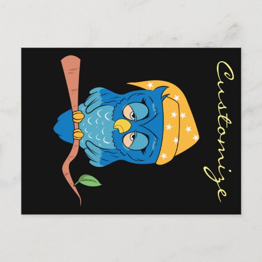 Carte Postale Sleepy Owl Thunder_Cove (Devant)