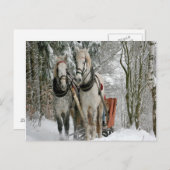 Carte Postale Sleigh Ride (Devant / Derrière)