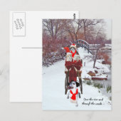 Carte Postale Sleigh Ride Kitties (Devant / Derrière)