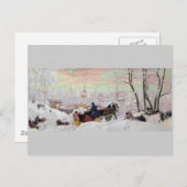 Carte Postale Sleigh Ride Russe (Devant / Derrière)