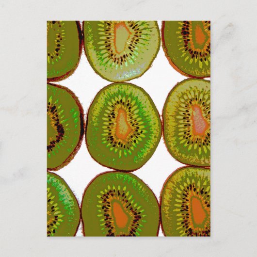 Carte Postale Slices Kiwi (Devant)