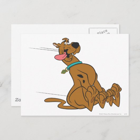 Carte Postale Slide Scooby-Doo Avec Sortie De Langue (Devant / Derrière)