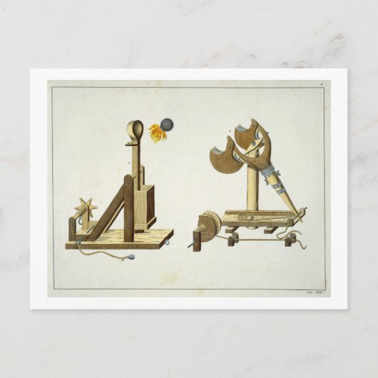 Carte Postale Sling avec "Feu grec", assiette de "Une histoire d (Devant)