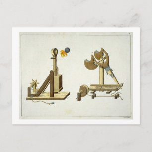 Carte Postale Sling avec "Feu grec", assiette de "Une histoire d