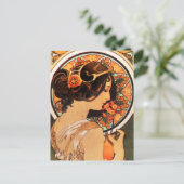 Carte postale Slip de vache Alphonse Mucha (Debout devant)