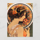 Carte postale Slip de vache Alphonse Mucha (Devant)