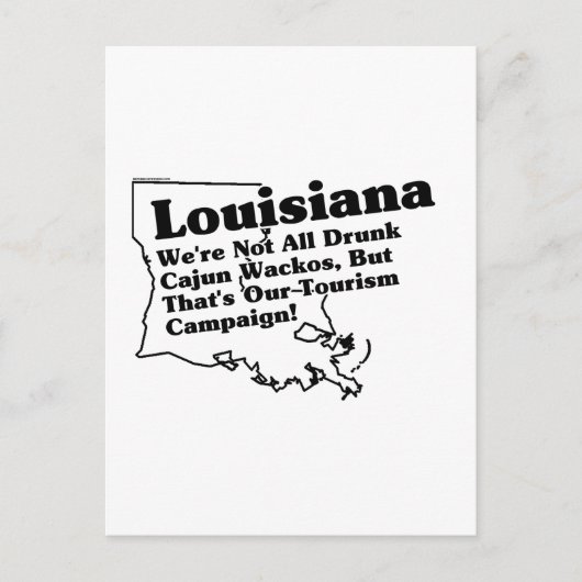 Carte Postale Slogan d'État de Louisiane (Devant)