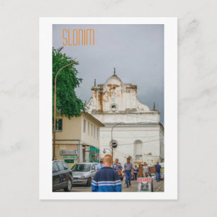 Carte Postale Slonim Belarus Synagogue de l'architecture urbaine